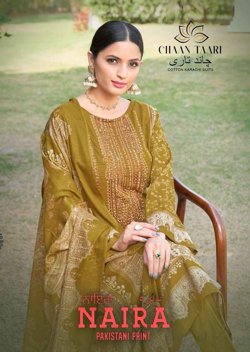 Chaan Taari Naira Pakistani Print Pure Cotton Dress Material Wholesale Online Mumbai