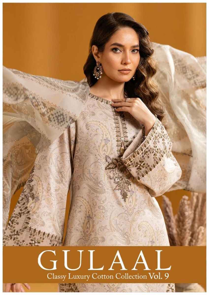 Gulaal Vol 9 Cotton Dress Material 10 pcs Catalogue