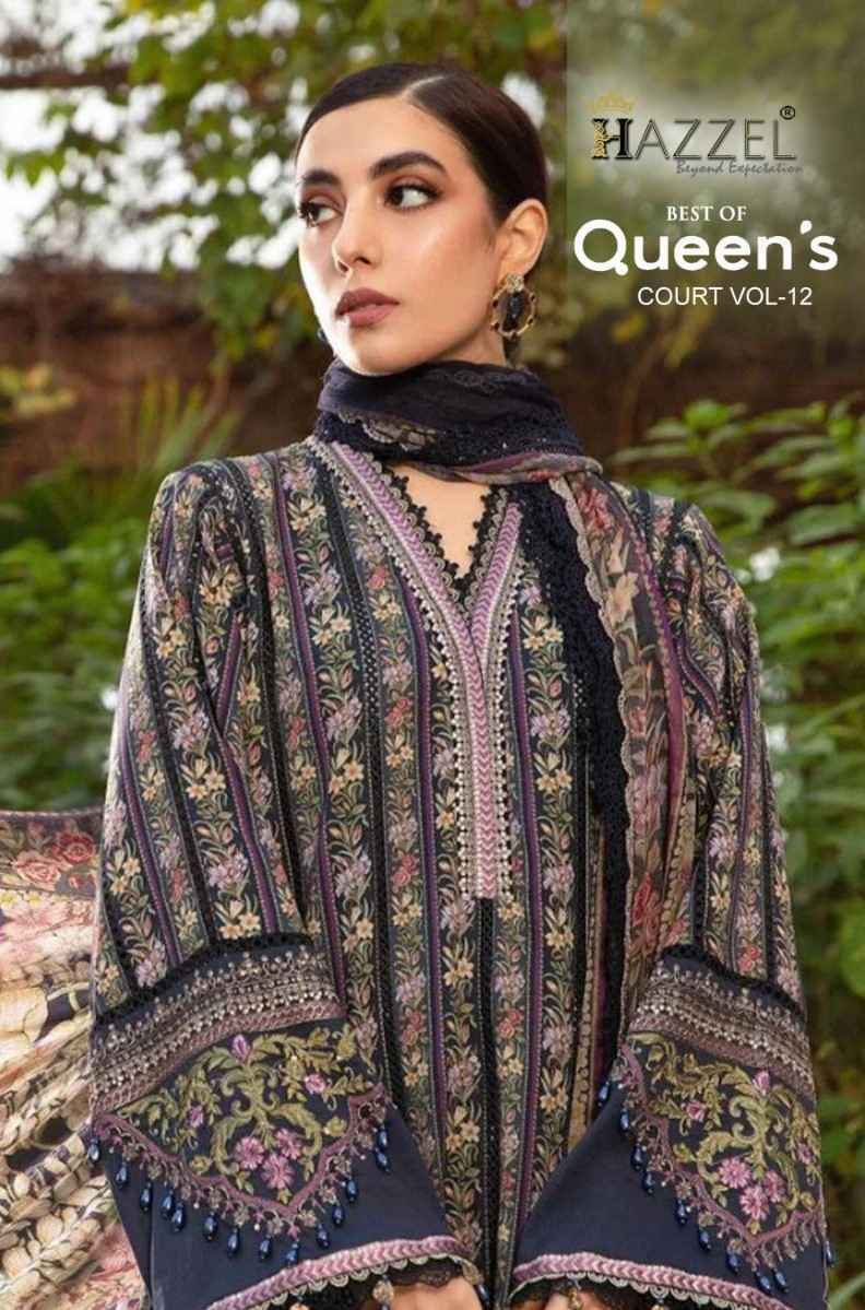 Hazzel Best Of Queens Court Vol-12 Cotton Dress Material (4 Pc Catalog)