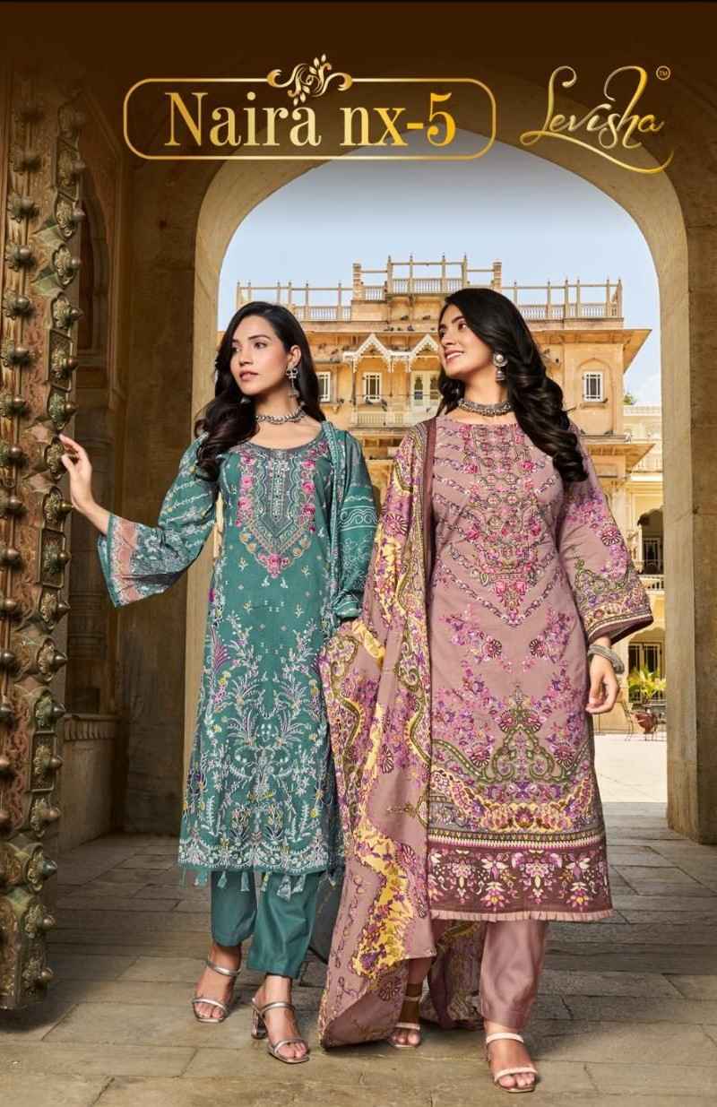 Levisha Naira Nx Vol-5 Cotton Dress Material (6 pcs Catalogue)