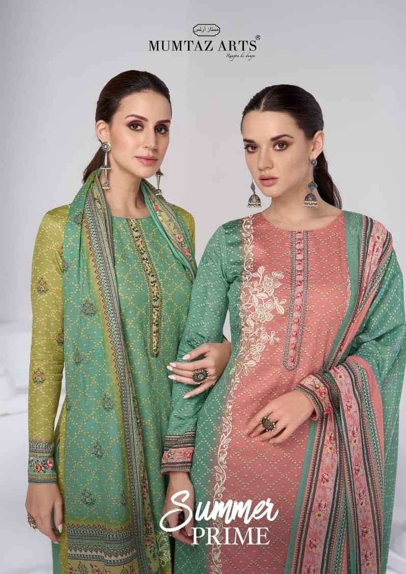 Mumtaz Arts Summer Prime Pure Jam Satin Dress Material (7 pcs Catalogue)