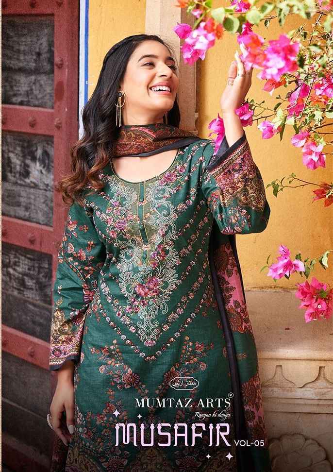 Riaz Arts Musafir Vol-5 Lawn Cotton Dress Material (8 pcs Catalogue)