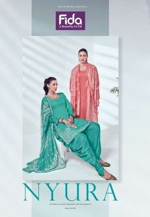 Fida Nyura Satin Cotton Dress Material (6 pcs Catalogue)