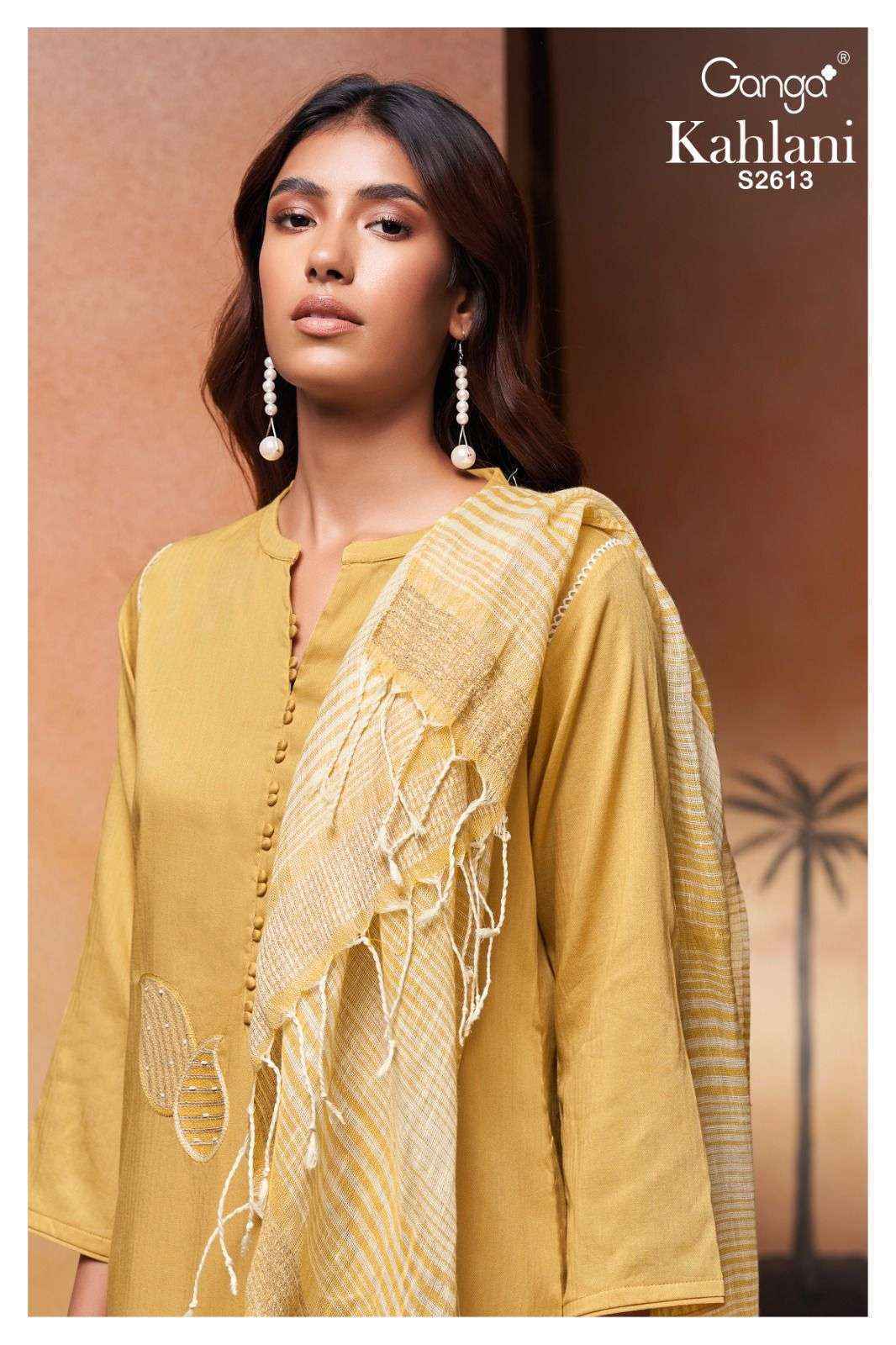 Ganga Kahlani -2613 Cotton Dress Material (2 pcs Catalogue)