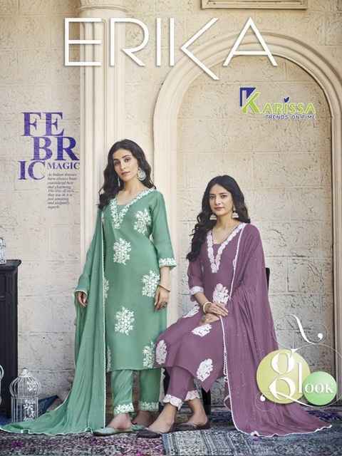 Karissa Erika Viscose Readymade Suit (4 pcs Catalogue)