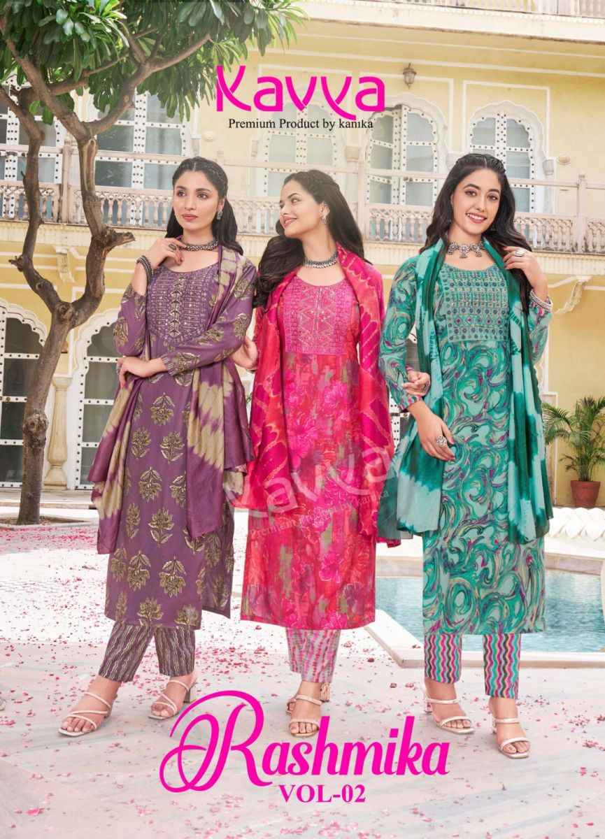 Kavya Rashmika Vol-2 Rayon Readymade Suit (10 pcs Catalogue)