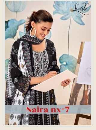 Levisha Naira Nx Vol-7 Cotton Dress Material (6 pcs Catalogue)