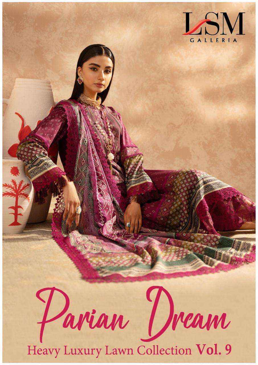 LSM Galleria Parian Dream Vol-9 Lawn Dress Material (6 pcs Catalogue)