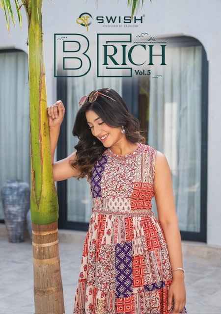 Swish Be Rich Vol 5 Rayon Kurti 8 pcs Catalogue