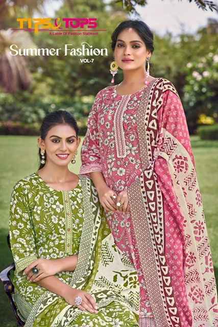 Tips & Tops Summer Fashion Vol-7 Cotton Readymade Suit (6 pcs Catalogue)