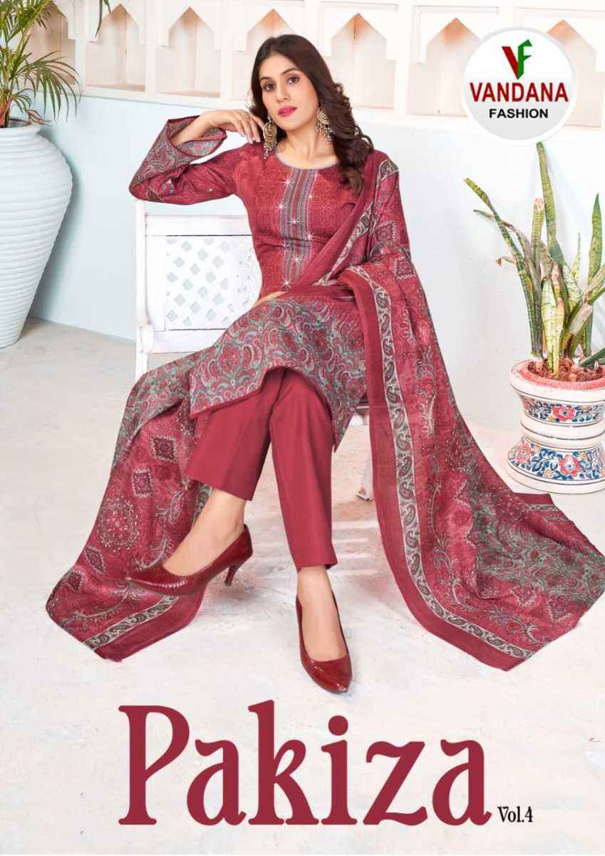 Vandana Fashion Pakiza Vol-4 Cotton Dress Material (10 pcs Catalogue)