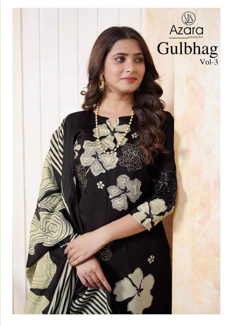 Azara Gulbhag Vol-3 Cotton Dress Material (6 pcs Catalogue)