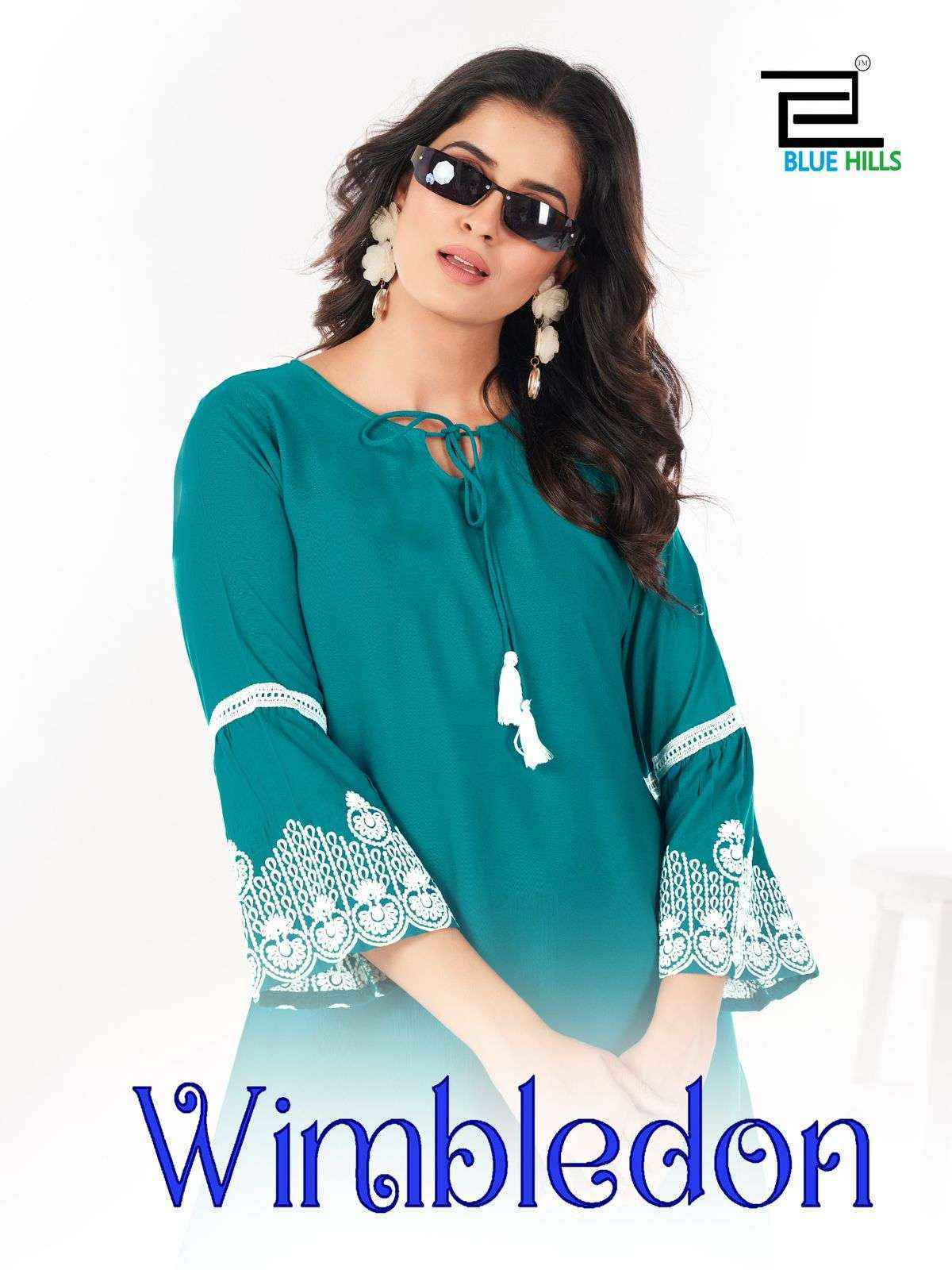 Blue Hills Wimbledon Rayon Kurti (6 pcs Catalogue)