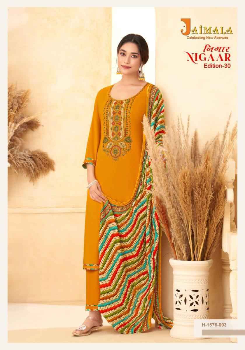 Jaimala Nigaar Edition Vol-30 Reyon Dress Material (8 pcs Catalogue)