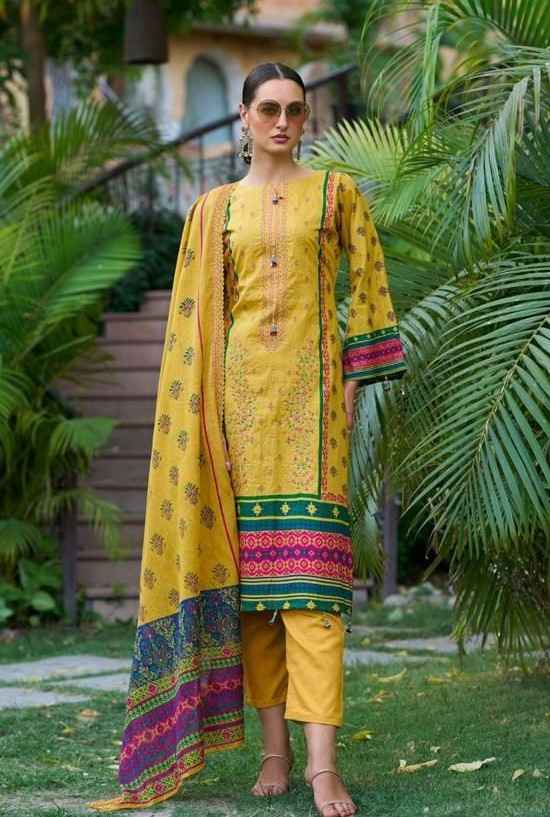 Jihan Bin Saeed Vol-12 Cotton Dress Material (4 pcs Catalogue)