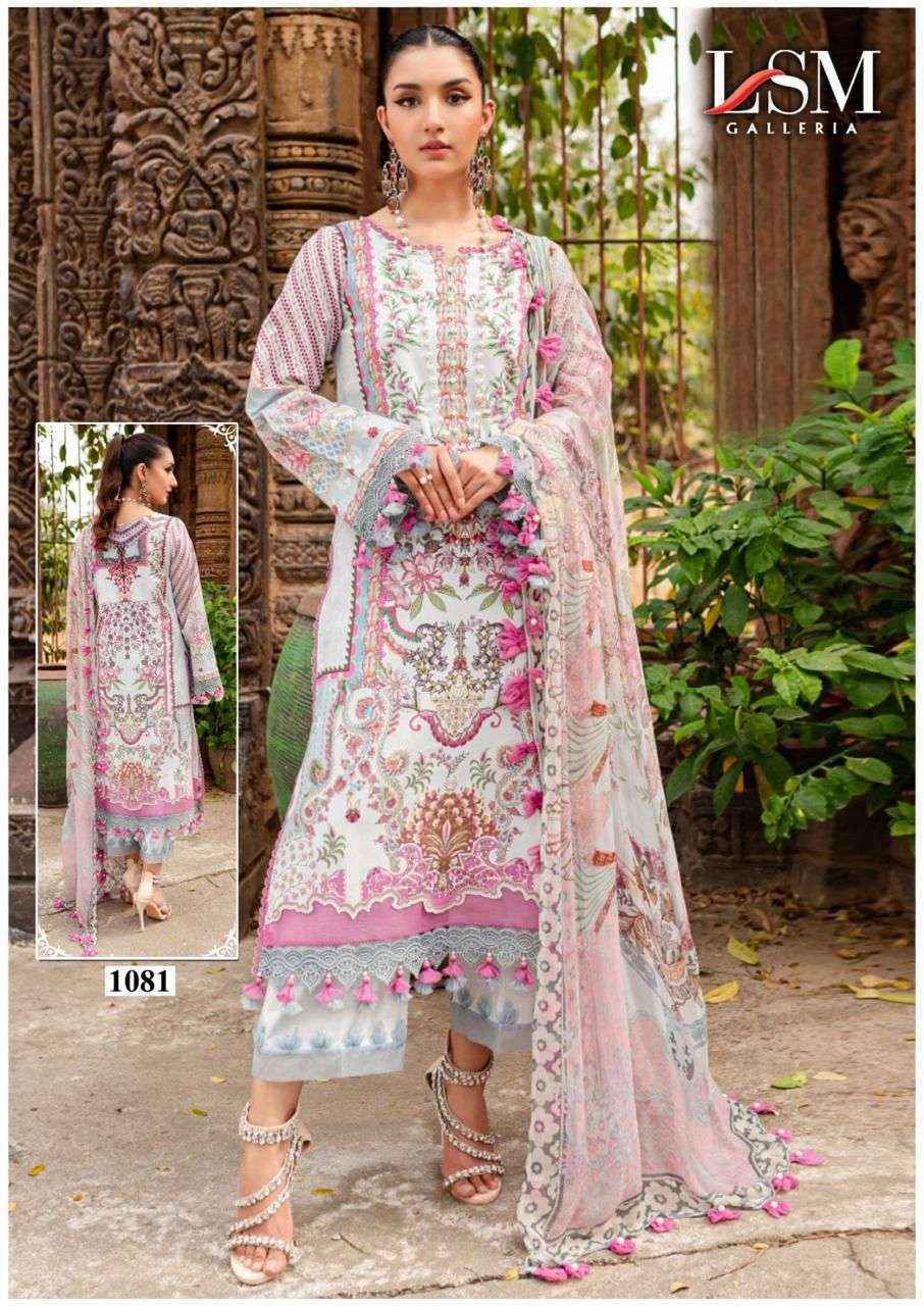 LSM Galleria Parian Dream Vol-9 Lawn Readymade Suit (6 pcs Catalogue)