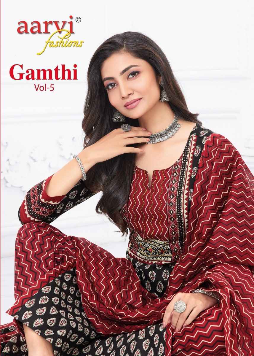 Aarvi Fashion Gamthi Vol-5 Cotton Readymade Dress (8 pcs Catalogue)