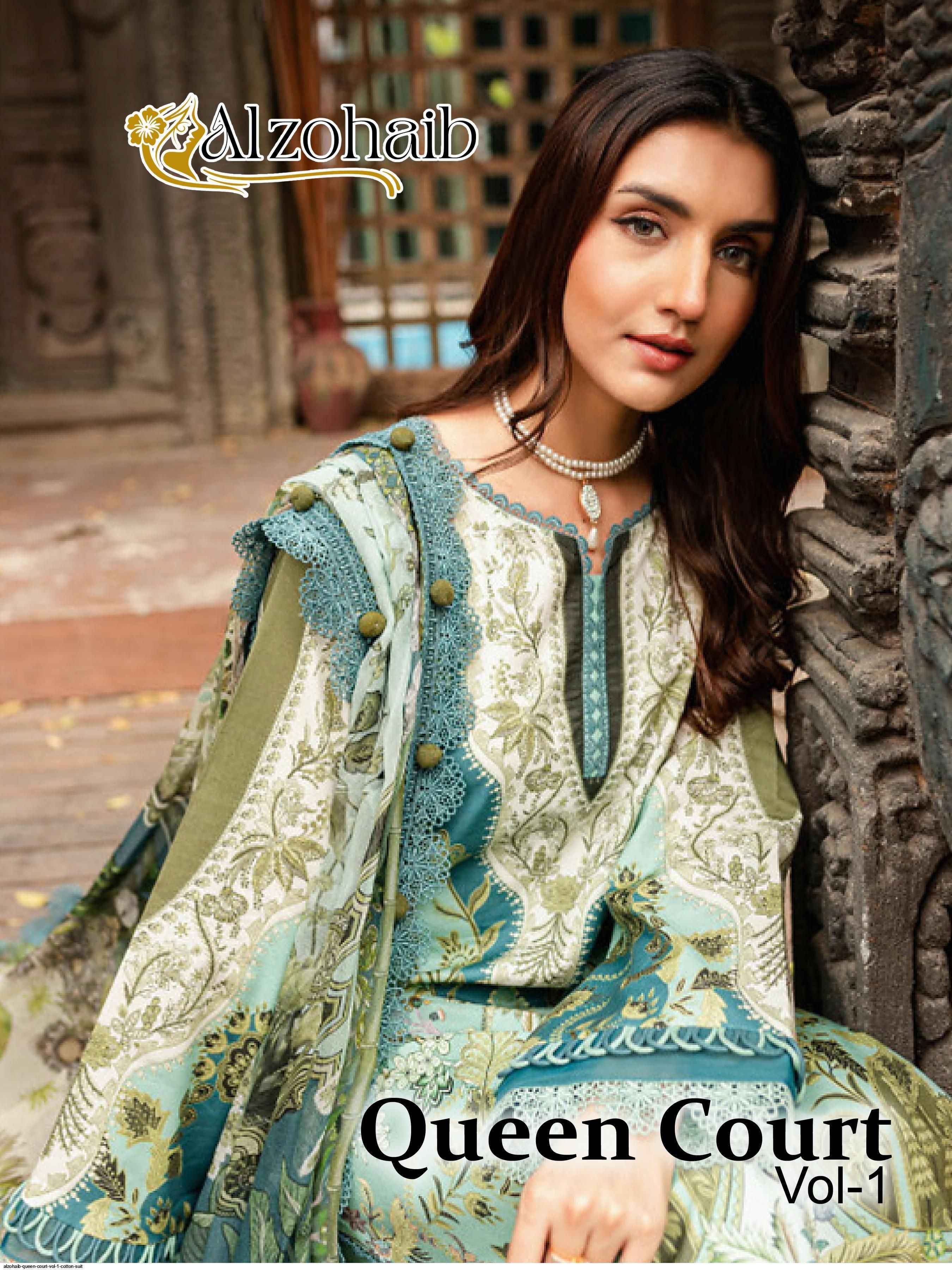 Alzohaib Queen Court Vol-1 Cotton Dress Material (6 pcs Catalogue)