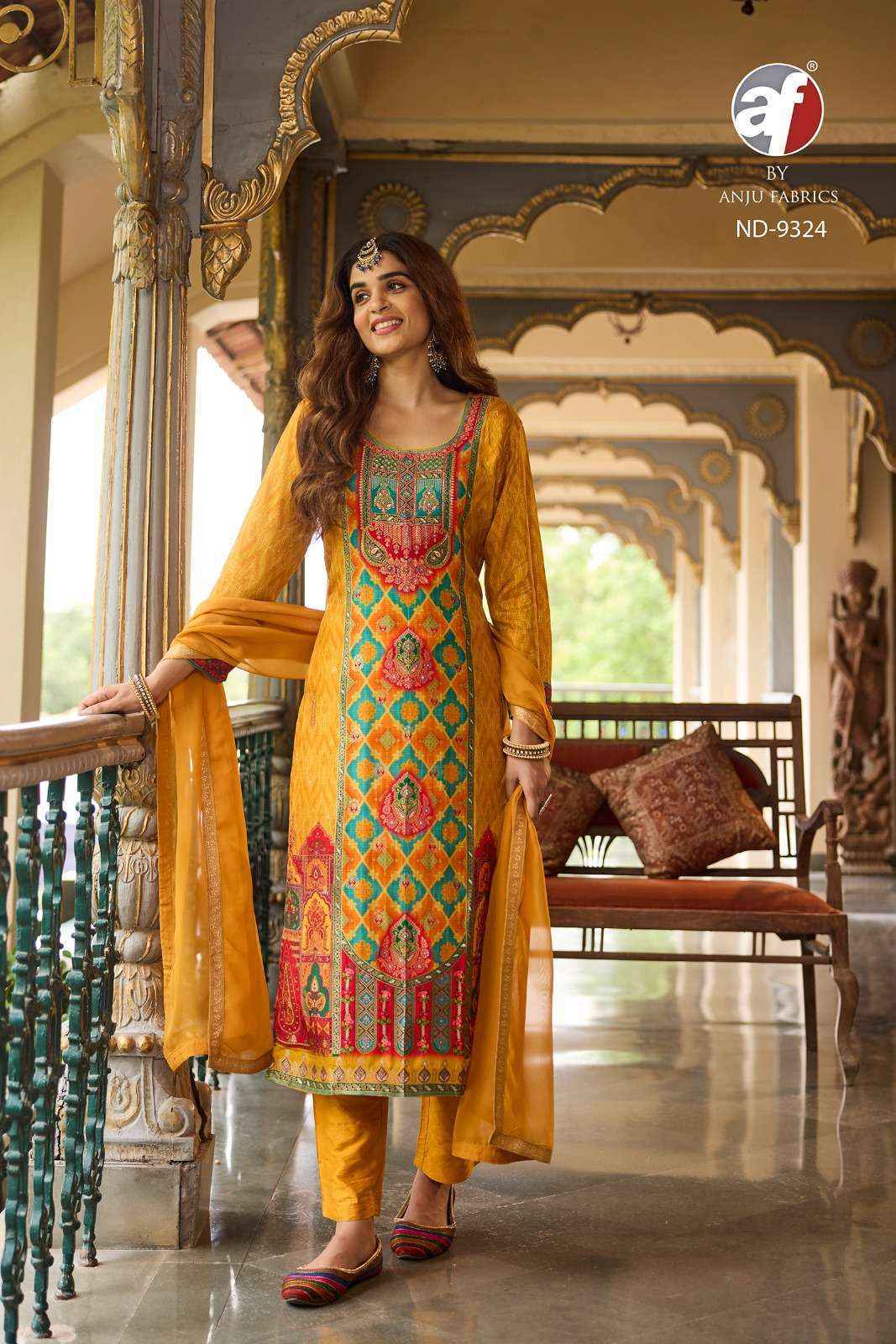 Anju Fabrics D No-9324 Silk Readymade Dress (2 pcs Catalogue)