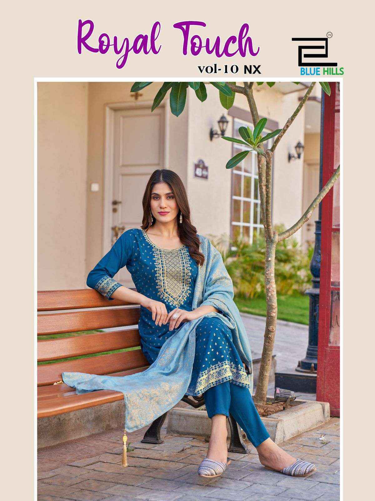 Blue Hills Royal Touch Vol-10 Nx Rayon Readymade Suit (4 pcs Catalogue)