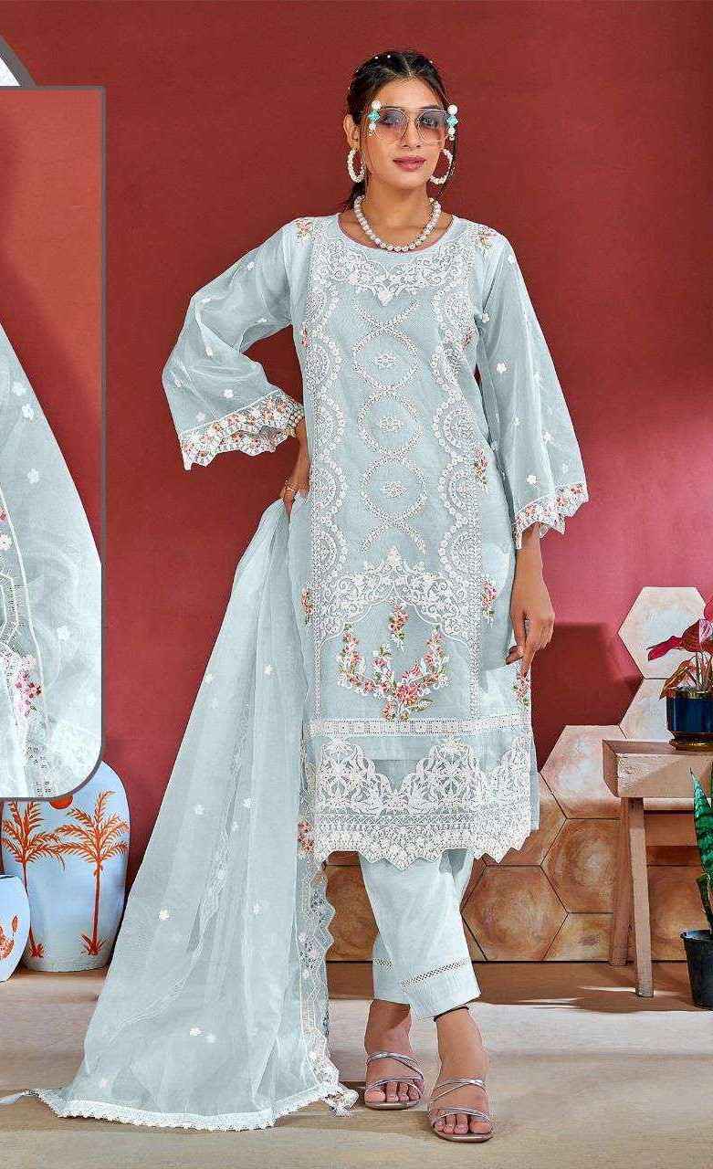 Fepic Sanober Sr-3047 Organza Readymade Suit (3 pcs Catalogue)