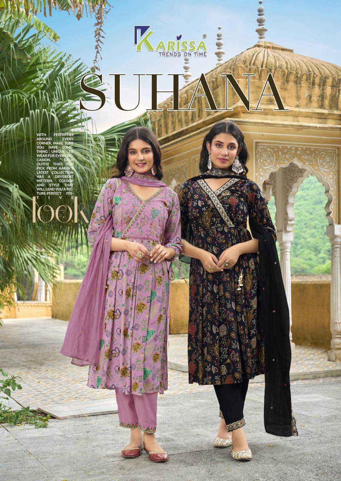 Karissa Suhana Viscose Readymade Suit (4 pcs Catalogue)