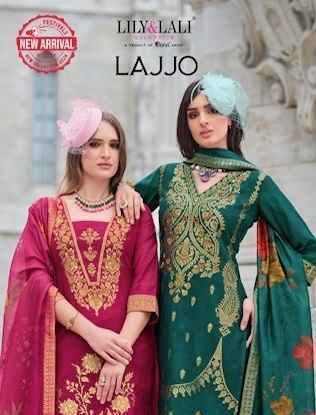 Lily & Lali Lajjo Jacquard Silk Readymade Suit (6 pcs Catalogue)