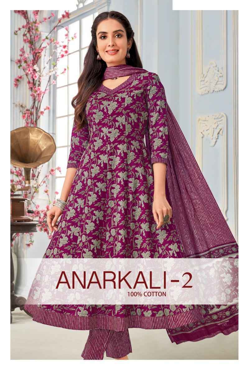 MCM Lifestyle Anarkali Vol-2 Cotton Readymade Suit (10 pcs Catalogue)