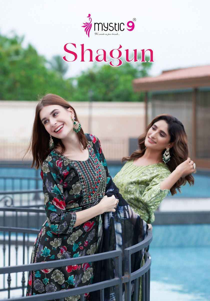 Mystic 9 Shagun Vol-6 Rayon Readymade Suit (8 pcs Catalogue)