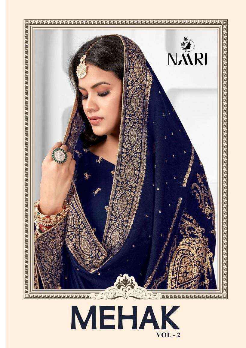 Naari Mehak Vol-2 Muslin Jacquard Dress Material (4 pcs Catalogue)