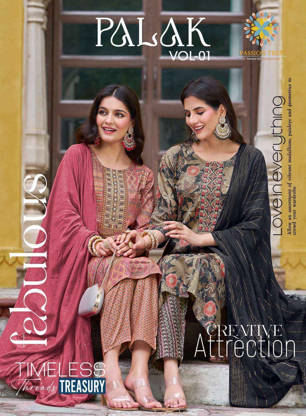 Passion Tree Palak Vol-1 Capsule Reradymade Suit (10 pcs Catalogue)