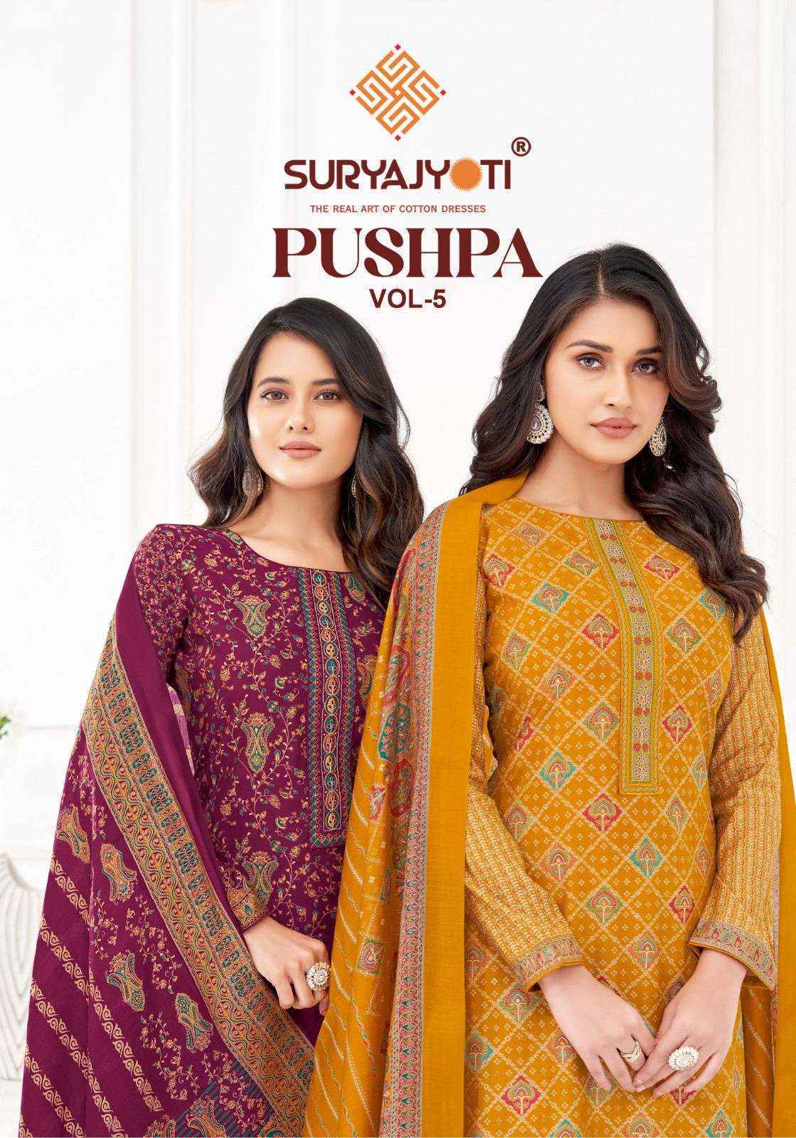 Suryajyoti Pushpa Vol-5 Modal Dress Material (8 pcs Catalogue)