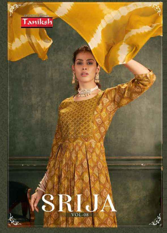 Taniksh Srija Vol-8 Rayon Readymade Suit (8 pcs Catalogue)