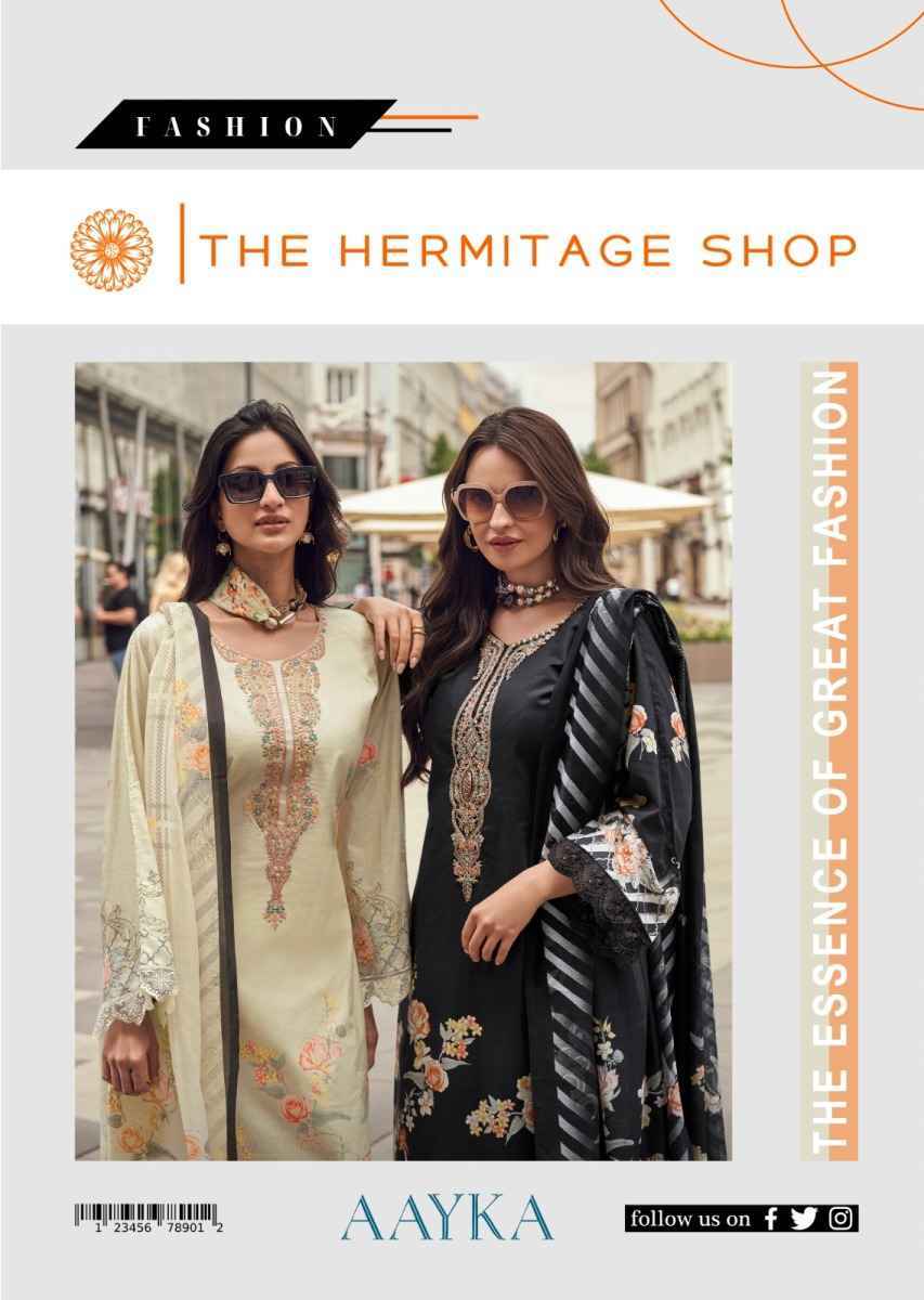 The Hermitage Shop Aayka Cotton Dress Material (6 pcs Catalogue)