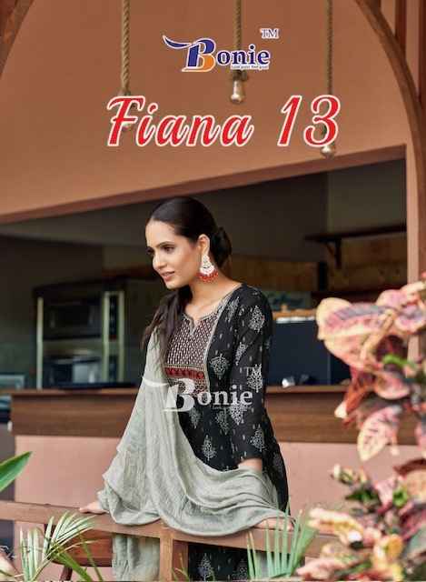 Bonie Fiana Vol-13 Rayon Readymade Suit (8 pcs Catalogue)