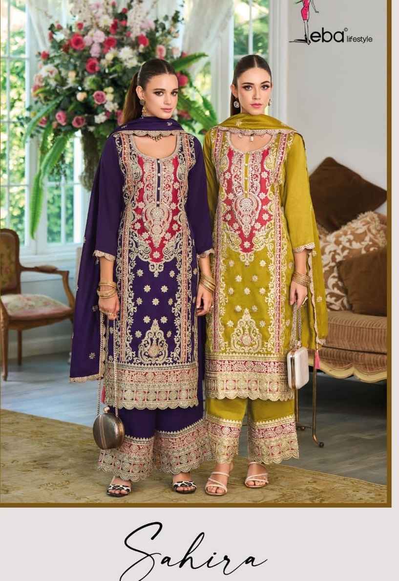 Eba Lifestyle Sahira Silk Readymade Dress (2 pcs Catalogue) 