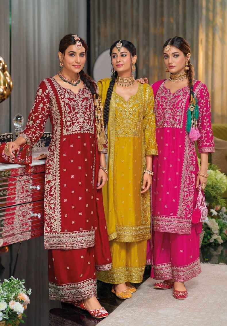 Eba Lifestyle Shayoni Chinon Readymade Dress (3 pcs Catalogue)