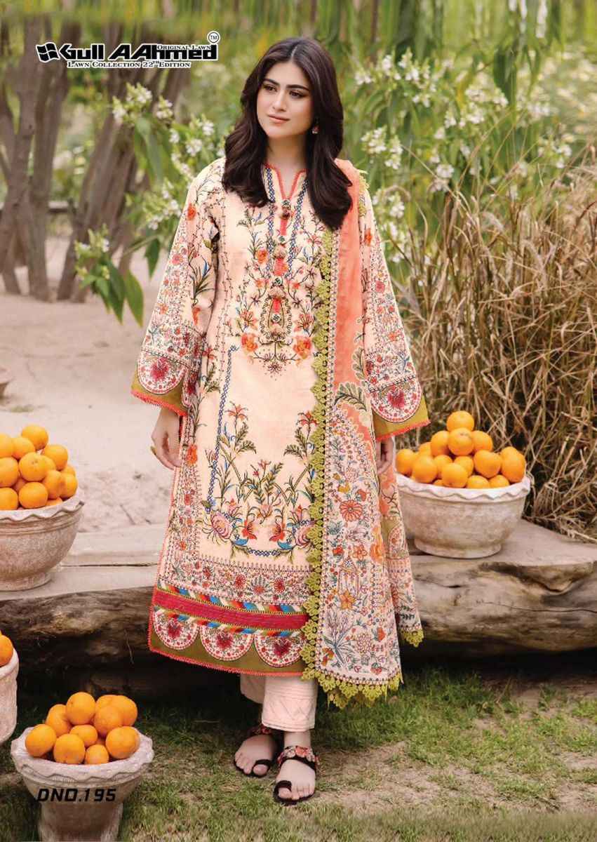 Gull Aahmed Vol 22 Cotton Dress Material 6 pcs Catalogue