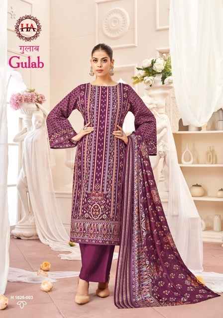 Harshit Fashion Gulab Cambric Cotton Dress Material (8 pcs Catalogue)