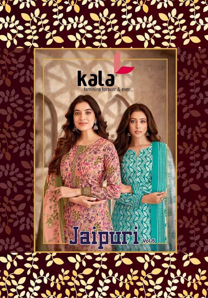 Kala Jaipuri Vol-5 Cotton Readymade Dress (12 Pc Catalog)