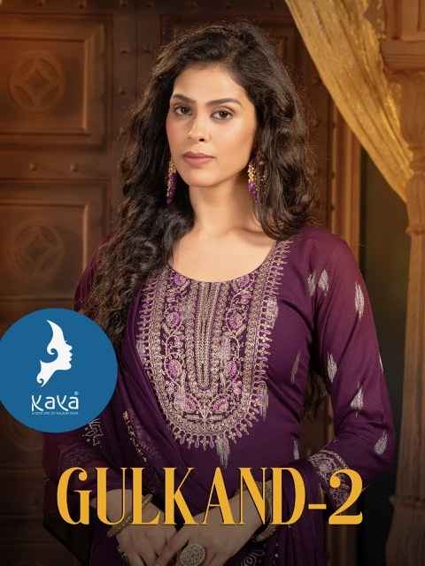 Kaya Gulkand Vol-2 Rayon Readymade Suit (8 pcs Catalogue)