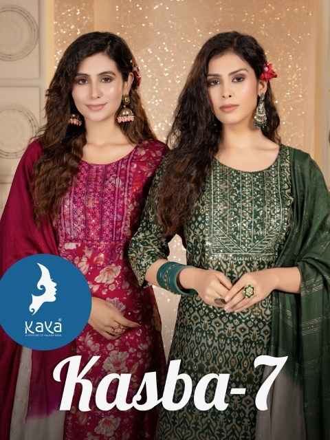 Kaya Kasba Vol-7 Chanderi Modal Print Readymade Suit (8 pcs Catalogue)