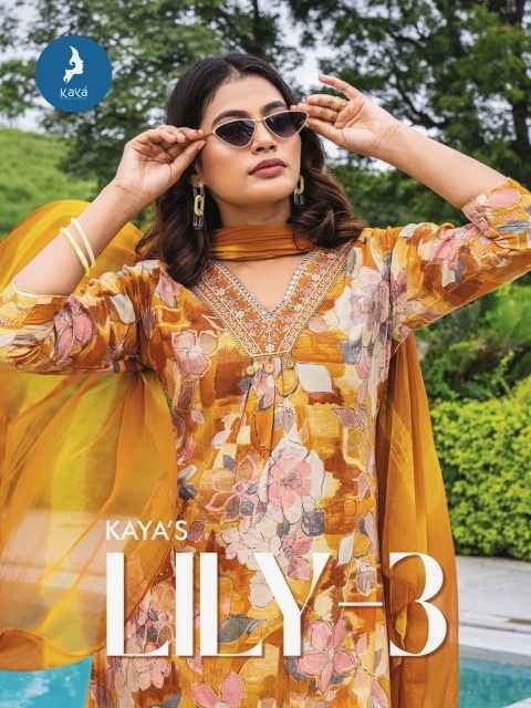 Kaya Lily Vol-3 Rayon Readymade Suit (8 pcs Catalogue)