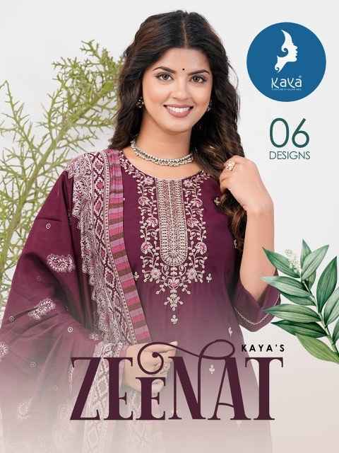 Kaya Zeenat Roman Silk Kurti Combo 6 pcs Catalogue