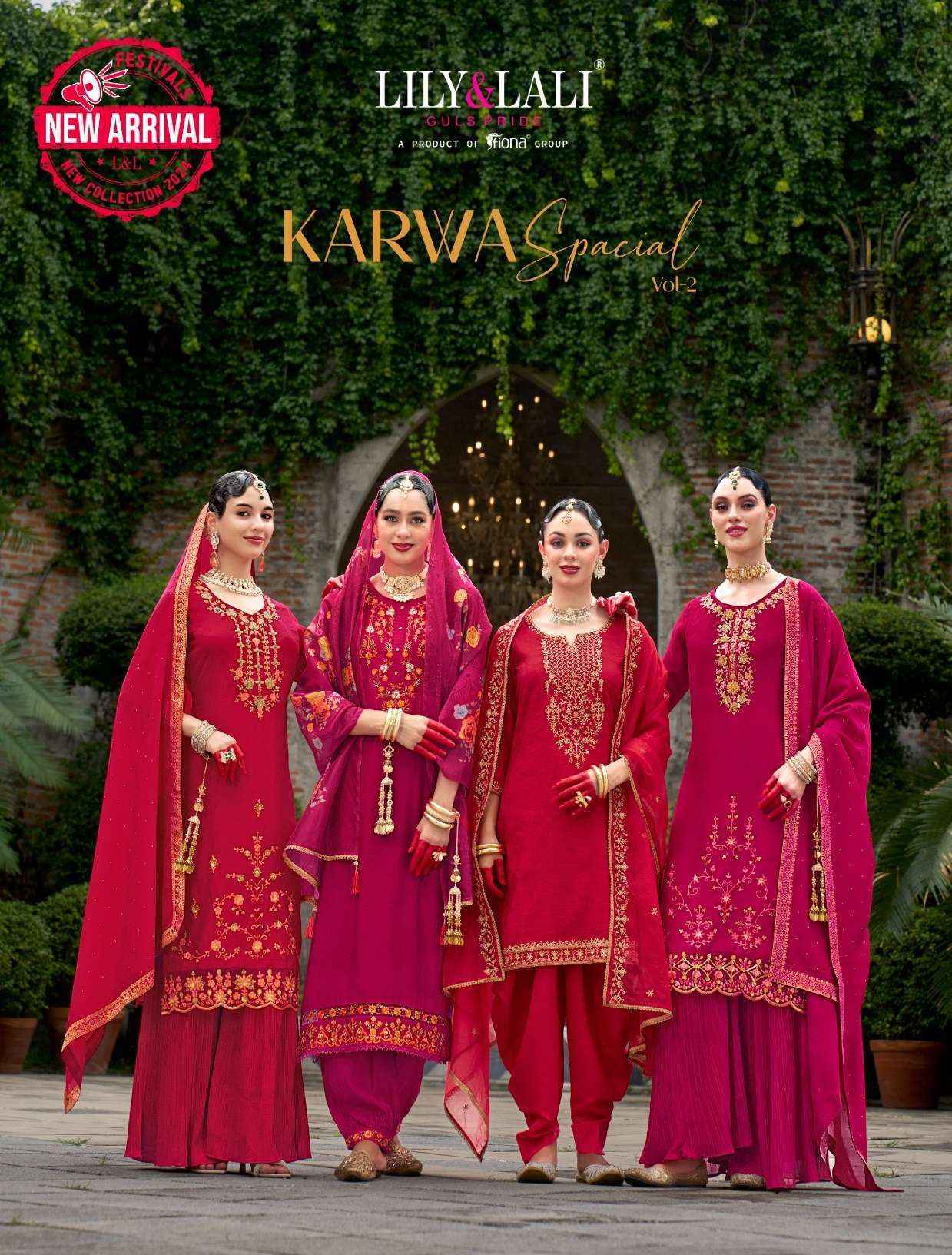 Lily & Lali Karwa Special Vol-2 Jacquard Readymade Suit (6 pcs Catalogue)