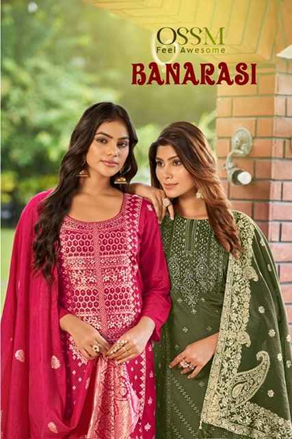 Ossm Banarasi Viscose Readymade Suit (6 pcs Catalogue)