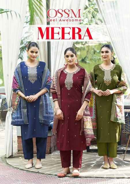 Ossm Meera Viscose Silk Readymade Suit (6 pcs Catalogue)