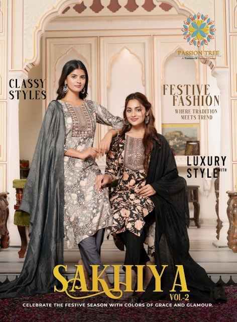 Passion Tree Sakhiya Vol-2 Rayon Readymade Suit (8 pcs Catalogue)