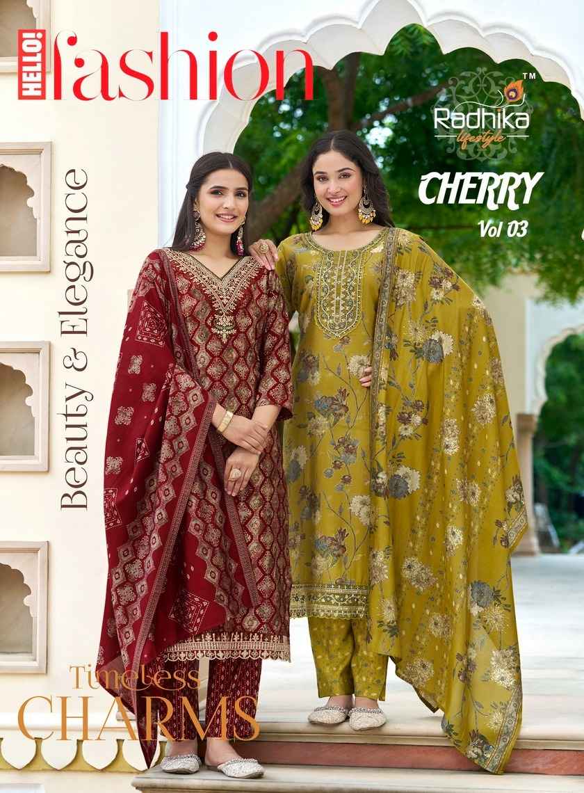 Radhika Lifestyle Cherry Vol-3 Modal Readymade Suit (8 pcs Catalogue)