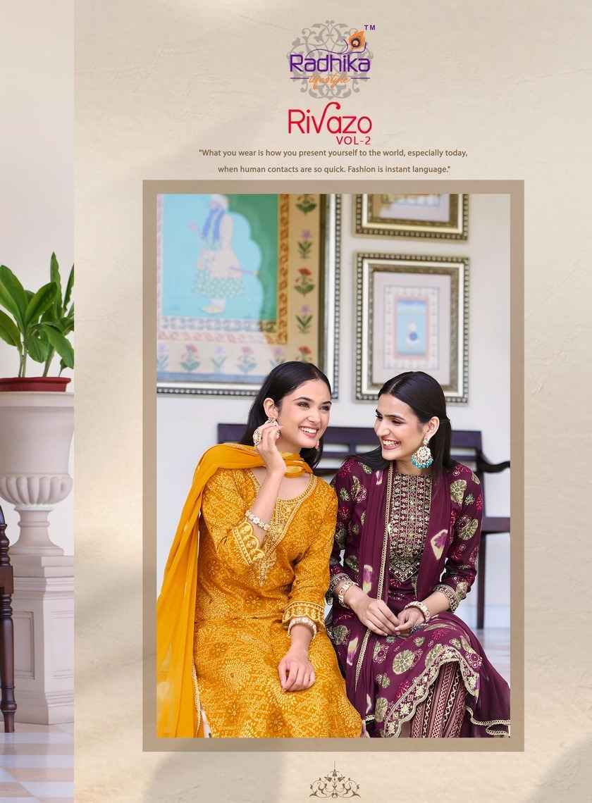 Radhika Lifestyle Rivazo Vol-2 Reyon Readymade Suit (6 pcs Catalogue)